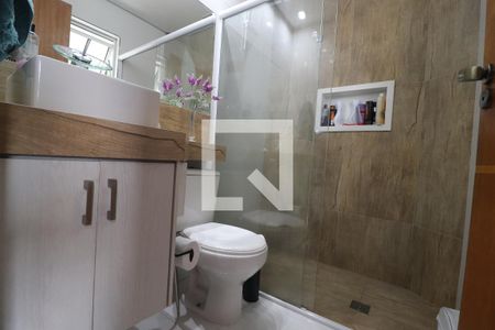 Banheiro Quarto 1 suíte  de apartamento à venda com 3 quartos, 83m² em Vila Guiomar, Santo André