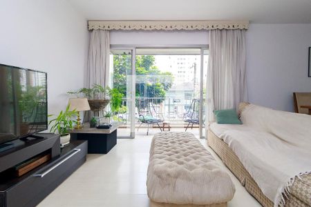 Sala de apartamento para alugar com 3 quartos, 134m² em Campo Belo, São Paulo