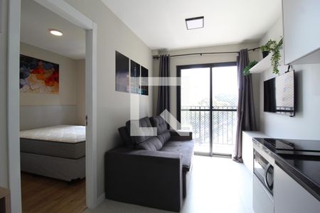Sala/Cozinha de apartamento à venda com 1 quarto, 26m² em Vila Olímpia, São Paulo
