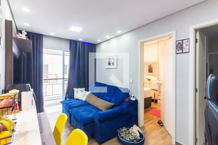 Sala  de apartamento à venda com 1 quarto, 37m² em Jaguaribe, Osasco