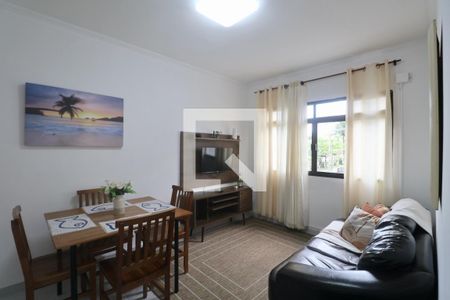 Sala de apartamento para alugar com 2 quartos, 50m² em Balneario Cidade Atlantica, Guarujá