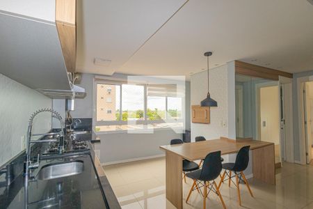Sala/Cozinha de apartamento para alugar com 2 quartos, 53m² em Fátima, Canoas