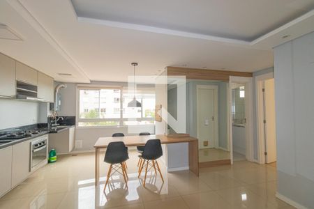 Sala/Cozinha de apartamento para alugar com 2 quartos, 53m² em Fátima, Canoas