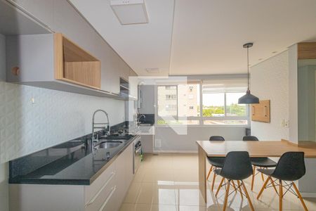 Sala/Cozinha de apartamento para alugar com 2 quartos, 53m² em Fátima, Canoas