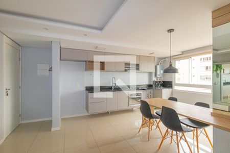 Sala/Cozinha de apartamento para alugar com 2 quartos, 53m² em Fátima, Canoas