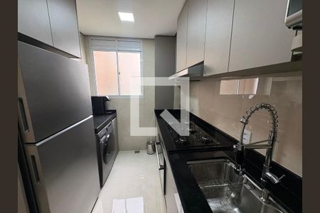 Cozinha e Área de Serviço de apartamento à venda com 2 quartos, 50m² em Chacaras Reunidas Santa Terezinha, Contagem