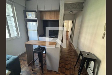 Sala de apartamento à venda com 1 quarto, 34m² em Floresta, Porto Alegre