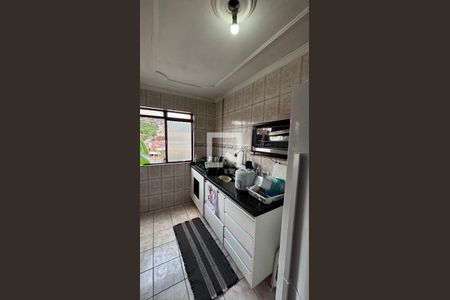 Cozinha de apartamento à venda com 2 quartos, 53m² em Jardim Santo André Cdhu, Santo André