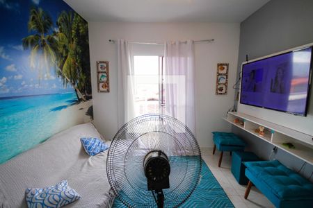 Sala/Cozinha de casa de condomínio para alugar com 2 quartos, 61m² em Maracanã, Praia Grande