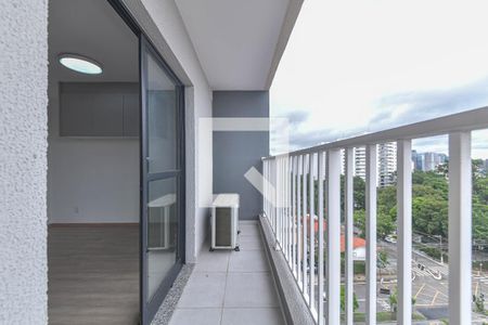 Varanda de kitnet/studio para alugar com 1 quarto, 27m² em Santo Amaro, São Paulo