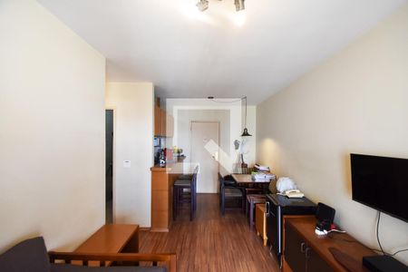 Sala de estar de kitnet/studio à venda com 1 quarto, 41m² em Jardim Paulista, São Paulo