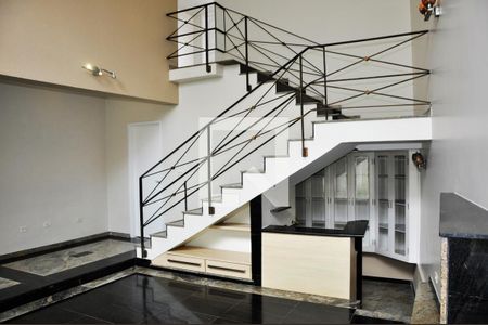 Detalhe - Sala de casa de condomínio à venda com 4 quartos, 420m² em City América, São Paulo