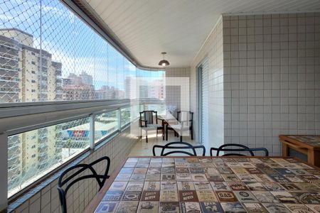 Varanda  de apartamento para alugar com 3 quartos, 116m² em Guilhermina, Praia Grande