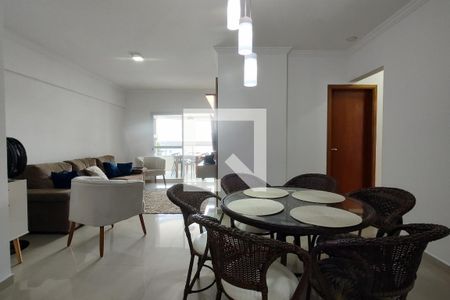 Sala de apartamento para alugar com 3 quartos, 116m² em Guilhermina, Praia Grande