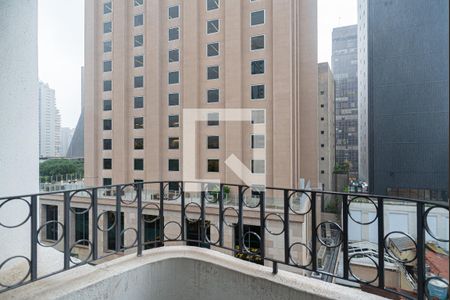 Varanda da Sala de apartamento à venda com 1 quarto, 55m² em Bela Vista, São Paulo