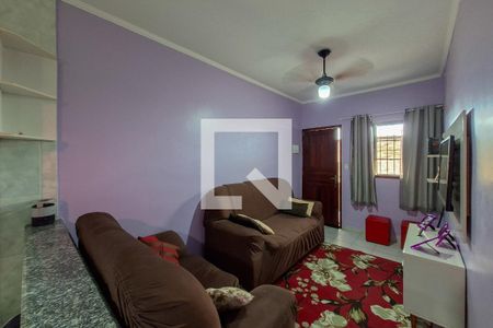 Sala de casa de condomínio para alugar com 1 quarto, 42m² em Aviação, Praia Grande