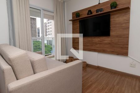 Sala de apartamento para alugar com 1 quarto, 42m² em Várzea da Barra Funda, São Paulo