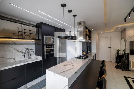 Sala_Cozinha - Conjugada de apartamento à venda com 1 quarto, 59m² em Alphaville Empresarial, Barueri