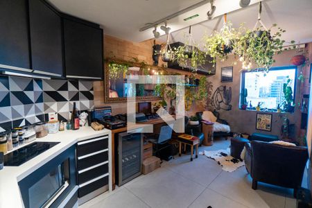 Sala/Cozinha de kitnet/studio para alugar com 1 quarto, 38m² em Vila Clementino, São Paulo