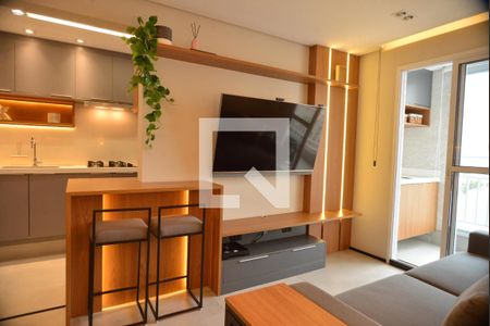 Sala de apartamento à venda com 2 quartos, 54m² em Vila Leopoldina, Santo André