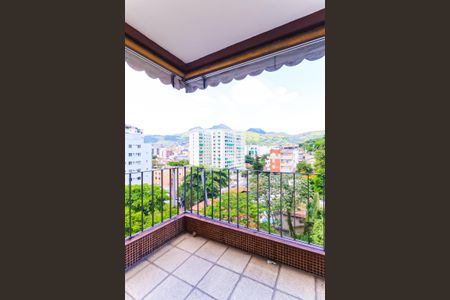 Varanda da Sala vista  de apartamento à venda com 2 quartos, 62m² em Todos Os Santos, Rio de Janeiro