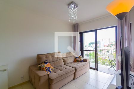 Sala de Estar de apartamento à venda com 3 quartos, 78m² em Vila Campo Grande, São Paulo