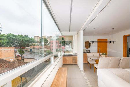 Varanda da Sala de apartamento à venda com 2 quartos, 80m² em Salgado Filho, Belo Horizonte