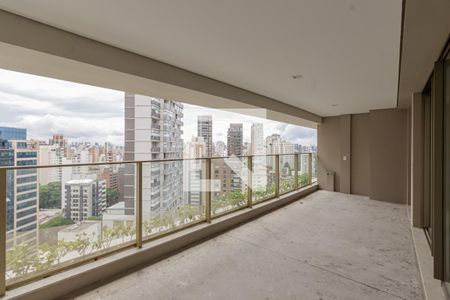 Sacada de apartamento à venda com 3 quartos, 150m² em Indianópolis, São Paulo