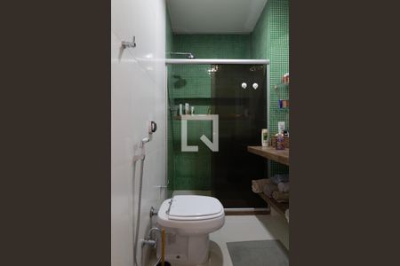 Banheiro social  de apartamento à venda com 1 quarto, 61m² em Botafogo, Rio de Janeiro