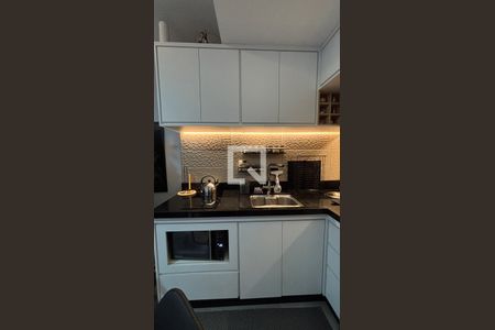 Cozinha de apartamento à venda com 2 quartos, 44m² em Vila Scarpelli, Santo André