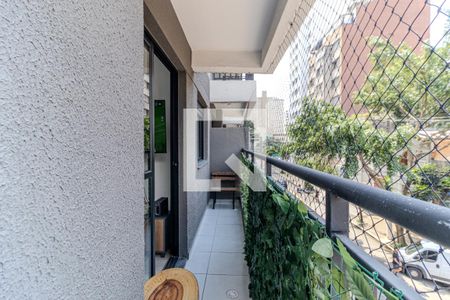 Varanda da Sala de apartamento à venda com 2 quartos, 52m² em Campos Elíseos, São Paulo