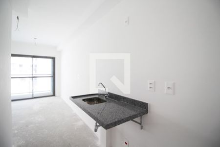 Cozinha de apartamento à venda com 1 quarto, 35m² em Indianópolis, São Paulo