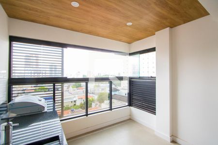Varanda gourmet de apartamento para alugar com 1 quarto, 43m² em Jardim, Santo André
