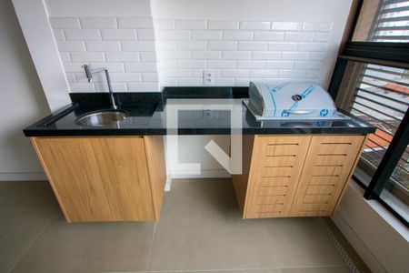 Varanda gourmet de apartamento para alugar com 1 quarto, 43m² em Jardim, Santo André