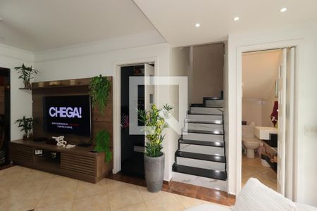 Sala de casa de condomínio à venda com 3 quartos, 132m² em Vila Metalúrgica, Santo André