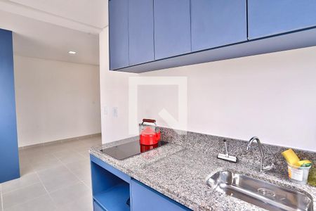 Cozinha de kitnet/studio para alugar com 1 quarto, 26m² em Belenzinho, São Paulo