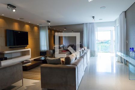 sala de casa de condomínio à venda com 4 quartos, 466m² em A Definir Em Campo, Nova Lima