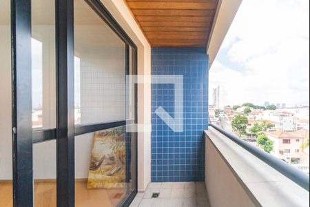 Varanda da Sala de apartamento para alugar com 3 quartos, 74m² em Vila Valparaíso, Santo André