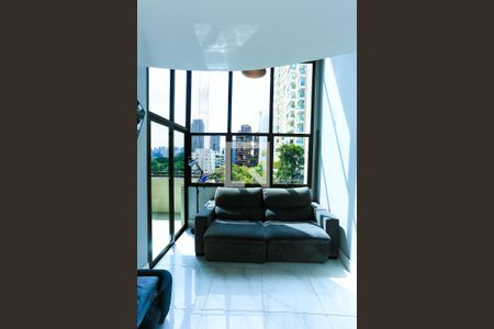 sala  de apartamento à venda com 1 quarto, 62m² em Paraíso do Morumbi, São Paulo