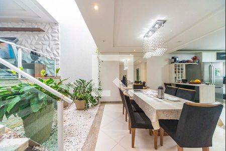 Sala de Jantar e Jardim de Inverno de casa à venda com 3 quartos, 125m² em Vila Scarpelli, Santo André