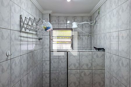 Banheiro  de kitnet/studio para alugar com 1 quarto, 30m² em Canto do Forte, Praia Grande