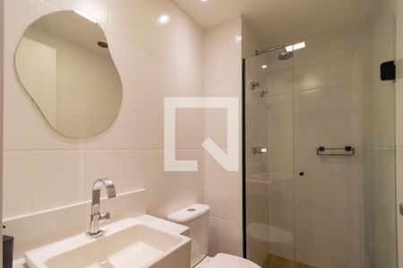 Banheiro de kitnet/studio à venda com 1 quarto, 24m² em Perdizes, São Paulo