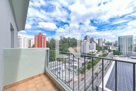Varanda da Sala de apartamento à venda com 3 quartos, 80m² em Vila Andrade, São Paulo