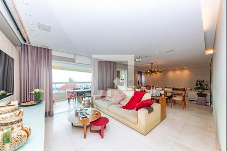 Sala de apartamento à venda com 4 quartos, 216m² em Belvedere, Belo Horizonte