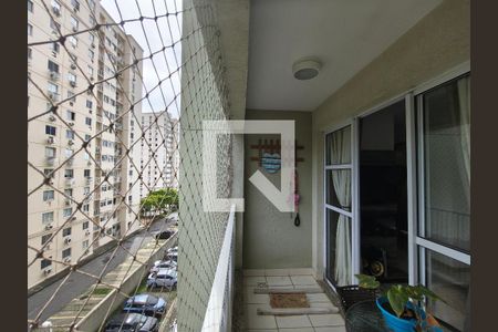 Varanda Sala de apartamento à venda com 2 quartos, 60m² em Jacarepaguá, Rio de Janeiro