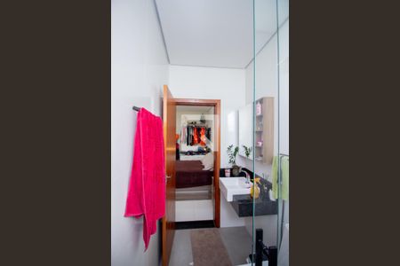 Banheiro da Suíte de casa à venda com 3 quartos, 90m² em Tropical, Contagem