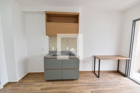 Sala / cozinha de apartamento para alugar com 1 quarto, 28m² em Liberdade, São Paulo