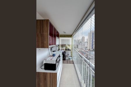 Varanda da Sala de kitnet/studio à venda com 1 quarto, 34m² em Ipiranga, São Paulo