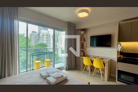Studio de kitnet/studio para alugar com 1 quarto, 27m² em Cerqueira César, São Paulo