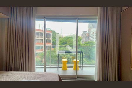 Varanda de kitnet/studio para alugar com 1 quarto, 27m² em Cerqueira César, São Paulo